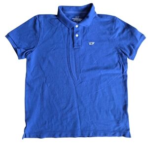 Vineyard Vines Boy's Heritage Royal Blue Polo Medium